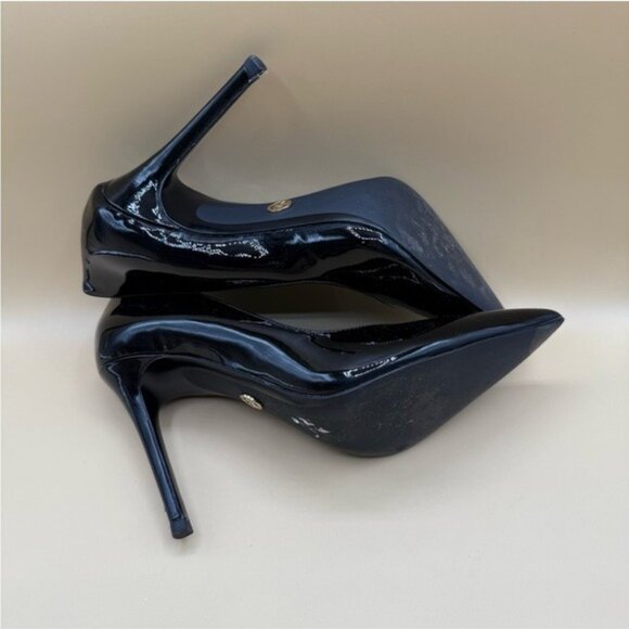 Michael Kors Keke Pointed Toe Pump Heels Size 10M Black Leather Classic Stiletto - Picture 10 of 11